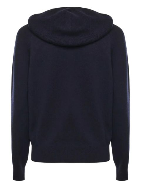 Loro Piana hooded zip cardigan - Blue - zdjęcie produktu nr 2