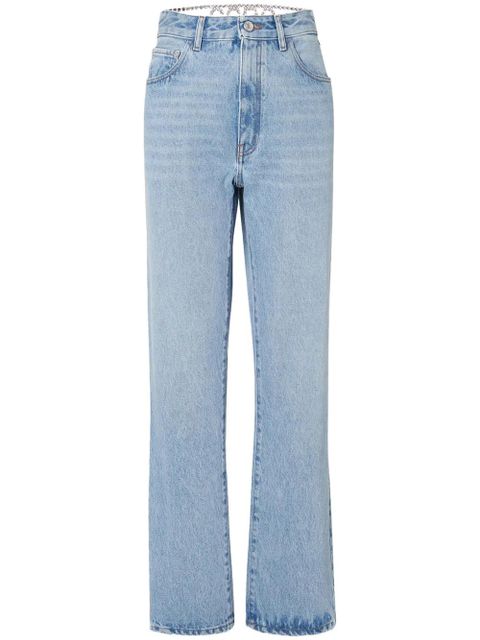 GCDS Chocker straight-leg jeans - Blue - zdjęcie produktu nr 1