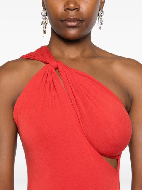 MANURÍ Iman cut-out detail maxi dress - Red