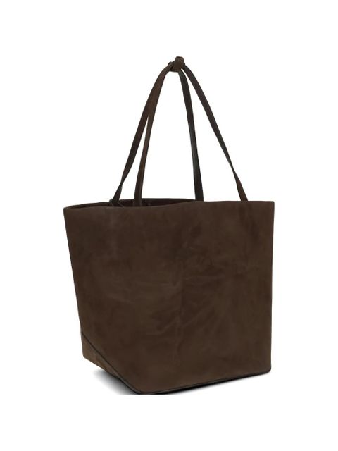 The Row Park Three suede tote bag - Brown - zdjęcie produktu nr 1