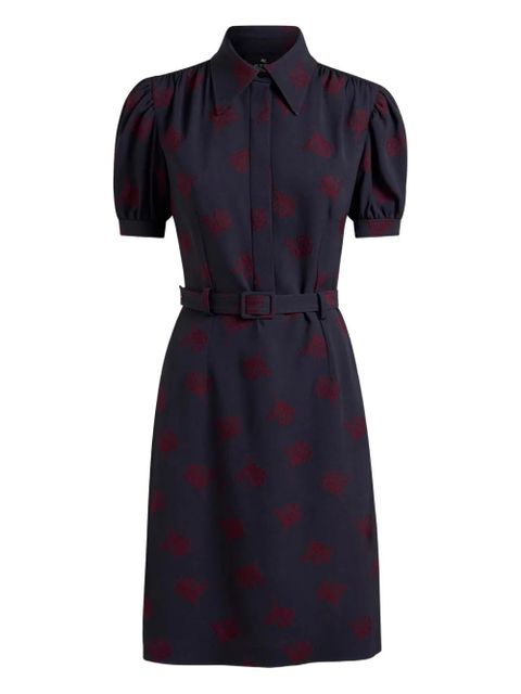 ETRO jacquard belted dress - Black - zdjęcie produktu nr 1