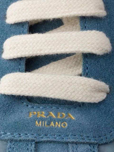 Prada Montecarlo Re-Edition logo lace-up sneakers - Blue - zdjęcie produktu nr 2