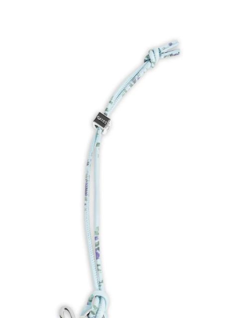 GANNI floral-print heart-shaped mirror charm - Blue - zdjęcie produktu nr 2