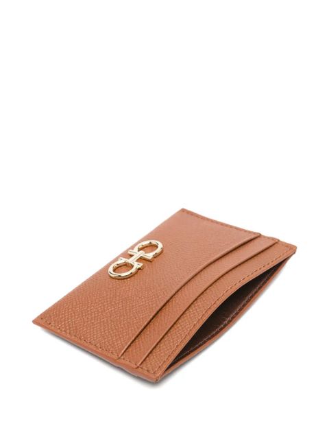 Ferragamo logo-detail card holder - Brown - zdjęcie produktu nr 2