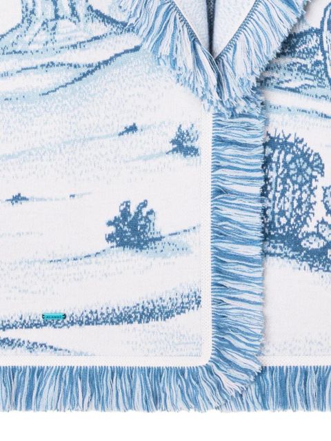 Alanui Silent Rider fringed cardigan - Blue