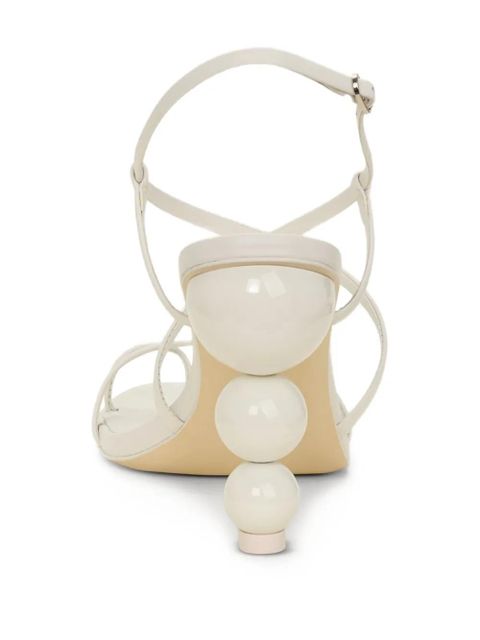 Cult Gaia 95mm Robyn sphere-heel crisscross heeled sandals - White - zdjęcie produktu nr 2