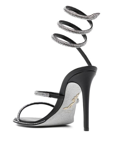 René Caovilla 110mm Cleo sandals - Black