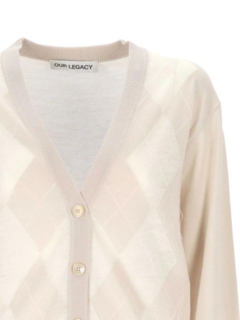 OUR LEGACY Ivy cardigan - Neutrals