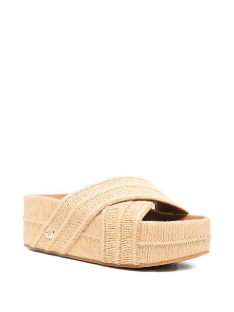 Maje woven crossover mules - Neutrals - zdjęcie produktu nr 2