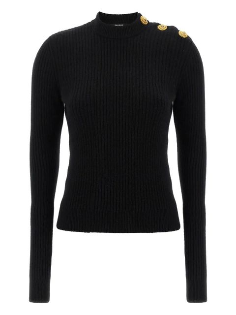 Balmain ribbed embellished sweater - Black - zdjęcie produktu nr 1