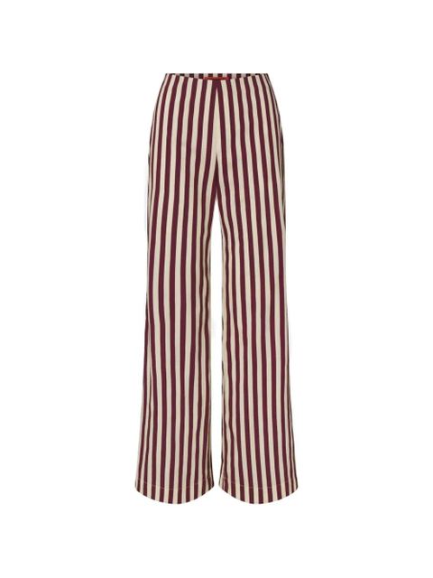 Simon Miller Pia striped poplin trousers - Red - zdjęcie produktu nr 1
