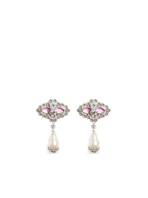 Valentino Garavani Pas Plus teardrop earrings - Silver
