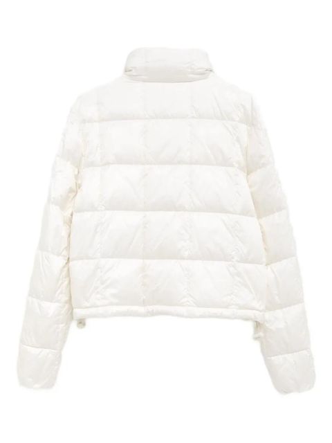 Moncler quilted cropped jacket - White