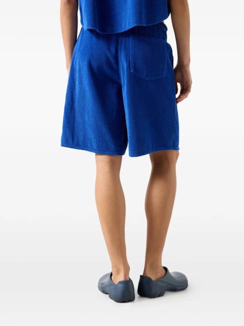 American Vintage corduroy drawstring shorts - Blue