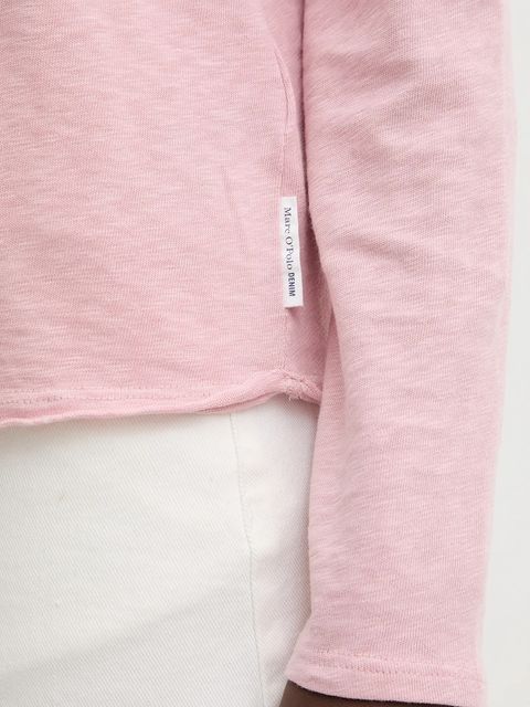 Marc O'Polo longsleeve bawełniany kolor różowy 5000009292
