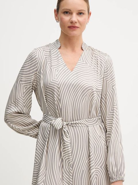 Marc Aurel sukienka wiskozowa kolor szary mini oversize 6577-1000-24812