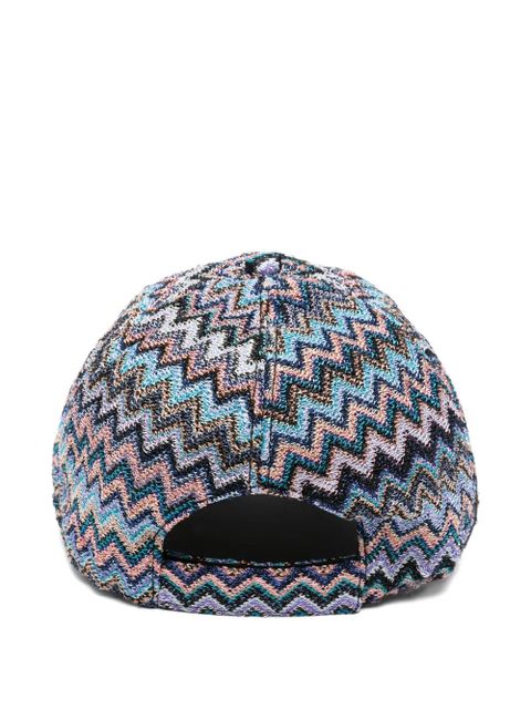 Missoni zigzag-knit baseball cap - Blue - zdjęcie produktu nr 2