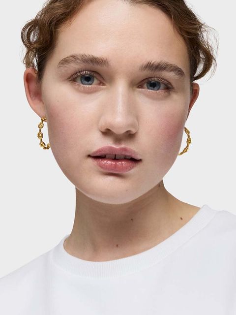 Tous kolczyki ze srebra pokrytego złotem Manifesto 1004222200