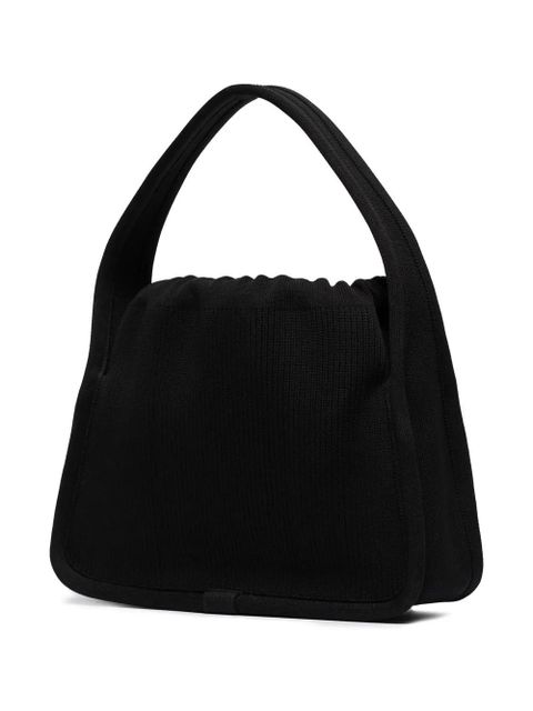 Alexander Wang small Ryan ribbed tote bag - Black