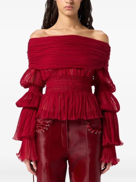 Blumarine pleated top - Red