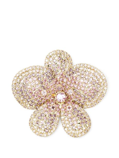 Jennifer Behr flower embellished brooch - Gold - zdjęcie produktu nr 1