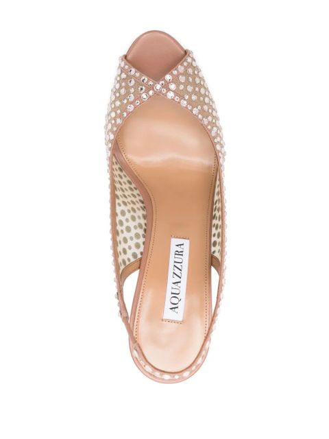 Aquazzura 105mm Crystal Lover sandals - Pink - zdjęcie produktu nr 2