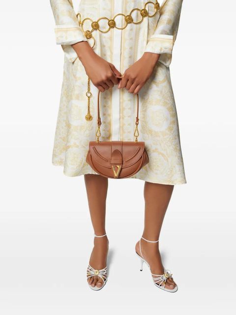 Versace small Virtus shoulder bag - Brown