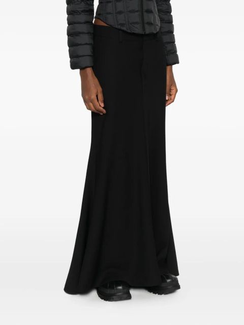 Balenciaga wool maxi skirt - Black