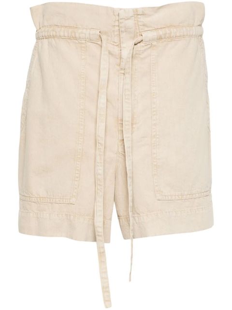 MARANT ÉTOILE Ipolyte cotton shorts - Neutrals - zdjęcie produktu nr 1