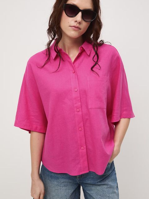 Medicine koszula damska z lnem - zdjęcie produktu nr 1