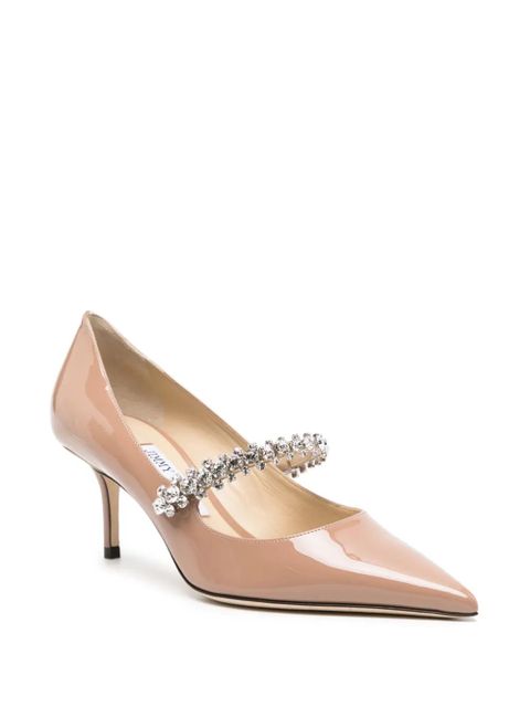 Jimmy Choo Bing 65mm crystal-strap pumps - Pink - zdjęcie produktu nr 2