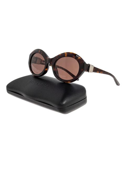 Balenciaga Eyewear oval frame sunglasses - Brown - zdjęcie produktu nr 2