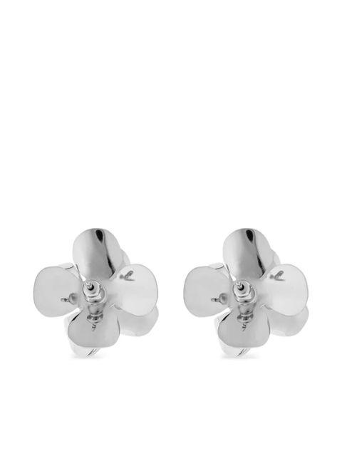 Marni floral-motif earrings - Silver