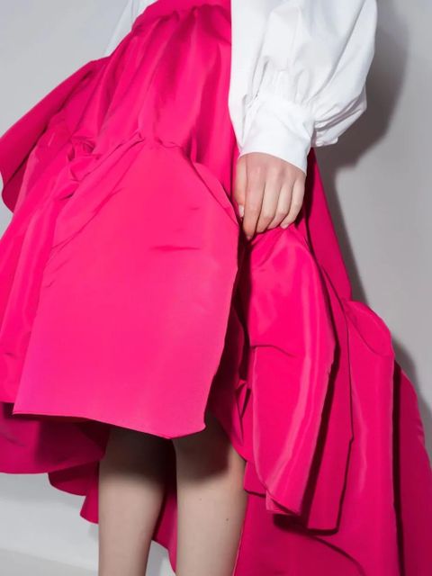 Alexander McQueen asymmetric ruffled skirt - Pink