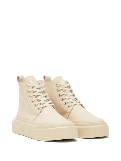 MM6 Maison Margiela lace-up leather sneakers - Neutrals - zdjęcie produktu nr 2