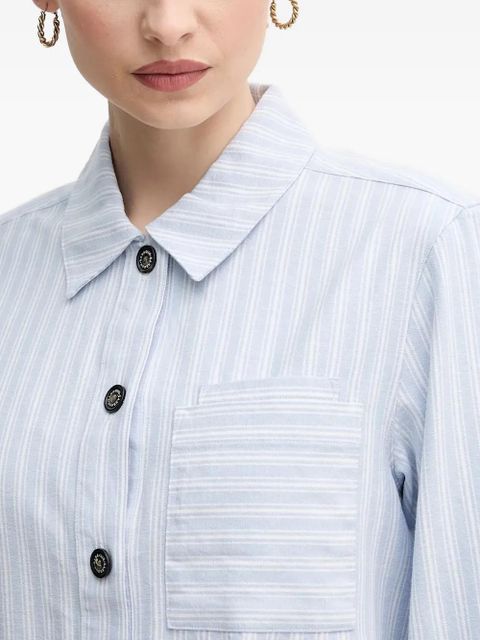 Barbour striped chest-pocket shirt - Blue