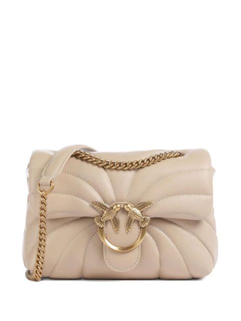 PINKO Love Puff quilted bird detail mini satchel - Neutrals - zdjęcie produktu nr 1