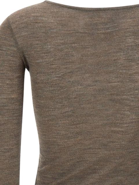 MM6 Maison Margiela wool top - Brown