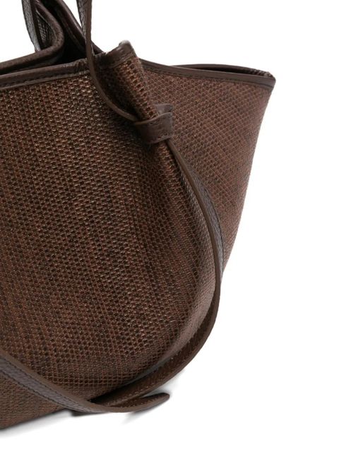 Yuzefi Mochi woven-effect shoulder bag - Brown
