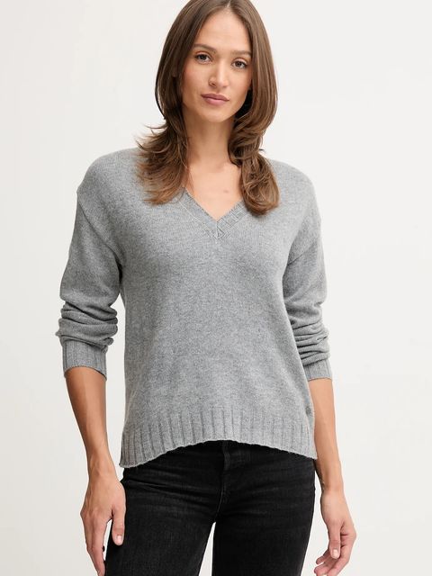 Pepe Jeans sweter z dodatkiem wełny damski kolor szary lekki PL7000001 - zdjęcie produktu nr 1