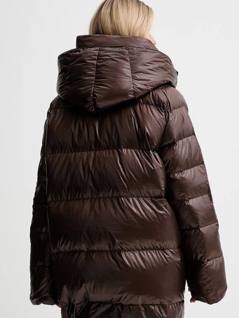 MMC STUDIO kurtka puchowa kolor brązowy zimowa OLORO.JACKET