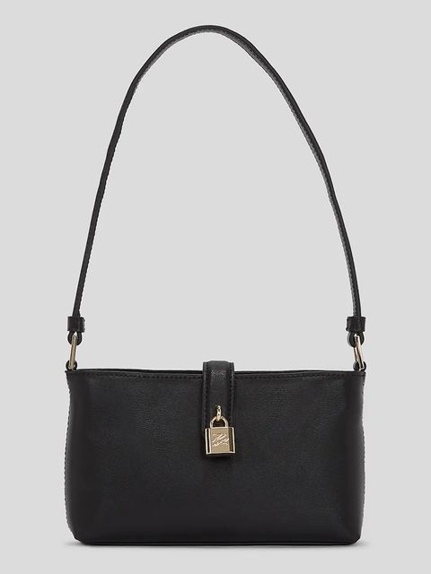 Karl Lagerfeld torebka skórzana K/AUTOGRAPH kolor czarny A3W32041 - zdjęcie produktu nr 1