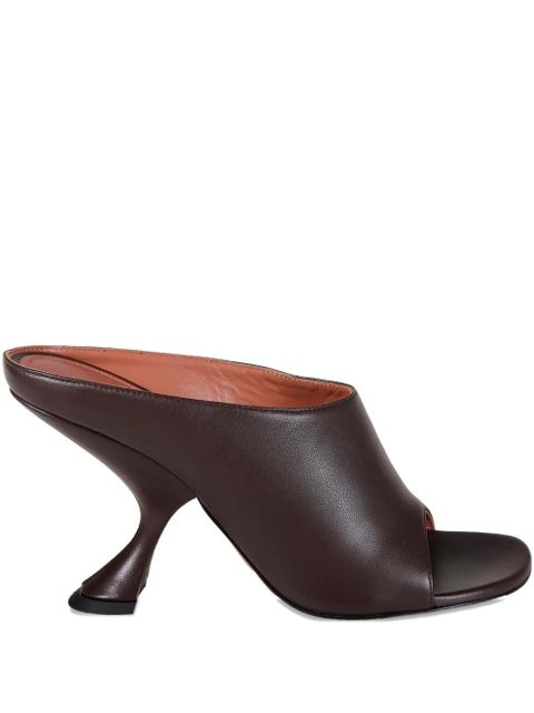 Amina Muaddi Uma open-toe sandals - Brown - zdjęcie produktu nr 1