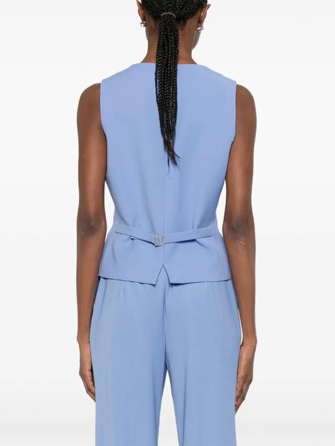 Max Mara Mstmadia button V-neck waistcoat - Blue
