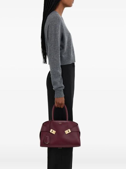 Ferragamo medium Hug leather tote bag - Red