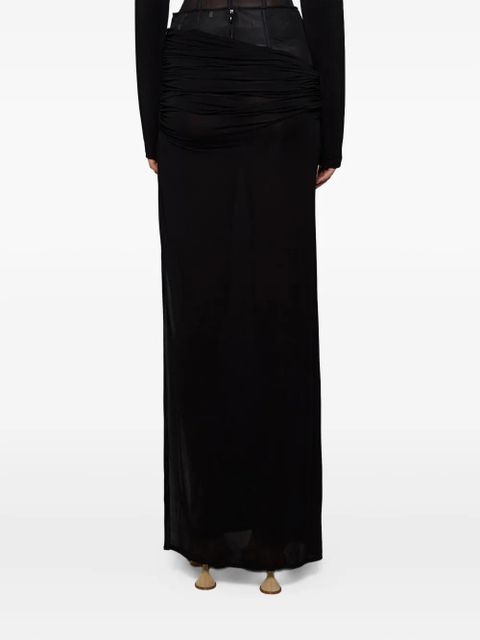 Christopher Esber corset draped skirt - Black
