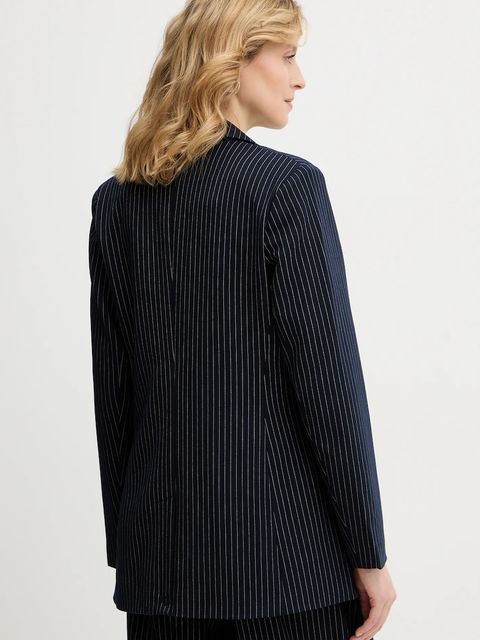 Never Fully Dressed marynarka Taylor kolor granatowy jednorzędowa wzorzysta NFDOU449