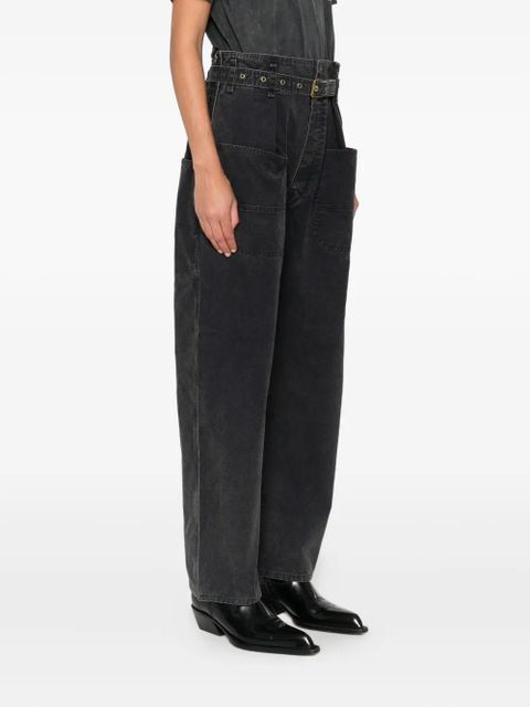 MARANT ÉTOILE belted pocket trousers - Black
