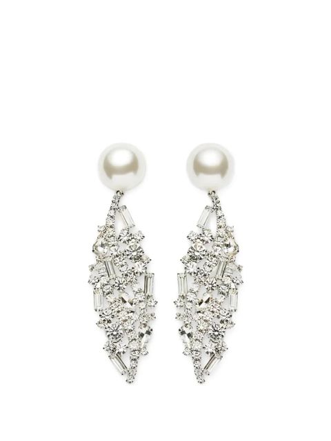 Magda Butrym pearl-drop crystal earrings - Silver - zdjęcie produktu nr 1