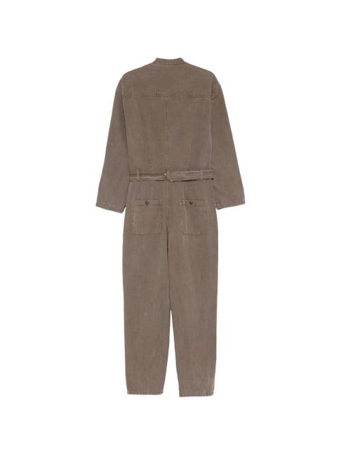 MARANT ÉTOILE Nessime buttoned belted jumpsuit - Brown - zdjęcie produktu nr 2